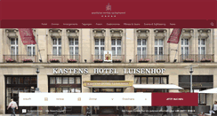 Desktop Screenshot of kastens-luisenhof.de